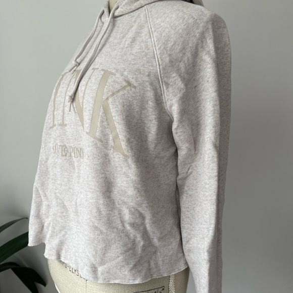 PINK Victoria's Secret Pink oatmeal color Hoodie - Picture 2 of 5
